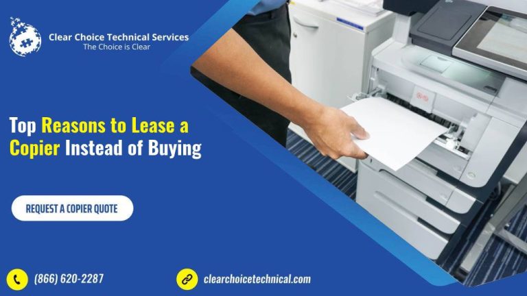 Top Reasons to Lease a Copier Instead of Buying