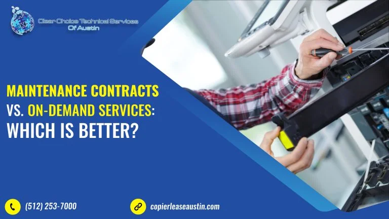Maintenance Contracts vs. On-Demand Services: Which Is Better?
